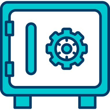 Teçhizat Web simgesi basit illüstrasyon