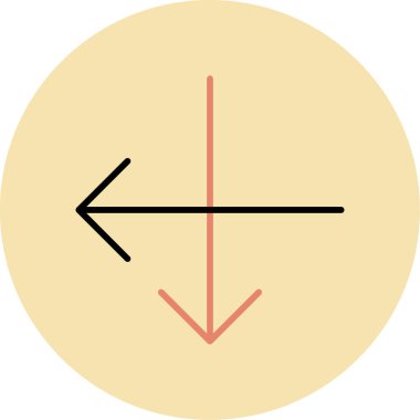 ok simgesinin vektör illüstrasyonu