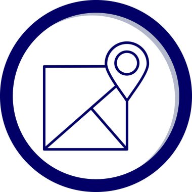 harita pin ikonu vektör illüstrasyonu