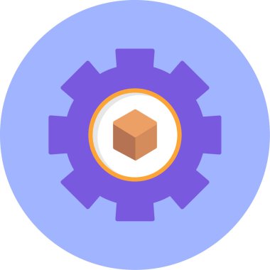 dişli ağ simgesi, basit vektör illüstrasyonu