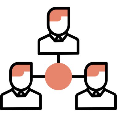 iş yönetimi simgesi vektör illüstrasyonu