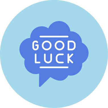 İyi şanslar. Basit modern tasarım. Çizim. İyi şanslar. İyi şanslar. Vektör olarak izole edilmiş illüstrasyon. İyi şanslar. İyi şanslar. düz biçim