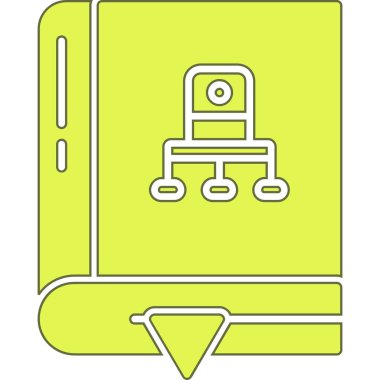 Çizgi film simgesinin vektör çizimi