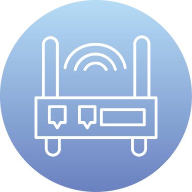 WIFI Yönlendirici simgesinin vektör çizimi