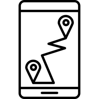 gps harita konum simgesi, özet biçimi