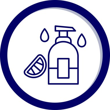 Bir duş simgesinin vektör illüstrasyonu