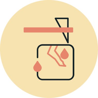 Kan bağışı modern simge, vektör illüstrasyonu