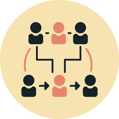 ağ paylaşım simgesi çizimi