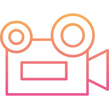 film simgesi vektör illüstrasyonu