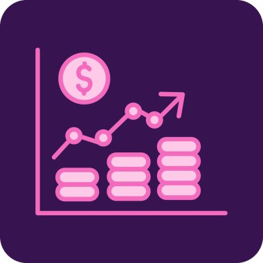 Para için. Web simgesi basit illüstrasyon