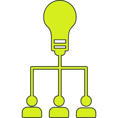 yaratıcı fikir kavramı. vektör illüstrasyonu