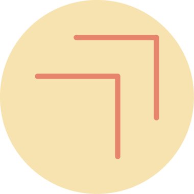 Beyaz arkaplandaki burç işaretinin vektör çizimi