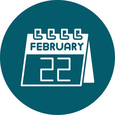 Takvim simgesi tasarımı, vektör illüstrasyonu