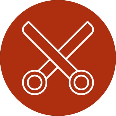 Tek bir testere simgesinin vektör illüstrasyonu