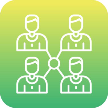 Takım çalışmasının vektör illüstrasyonu