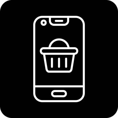 Sepet Simgesi vektör illüstrasyonu