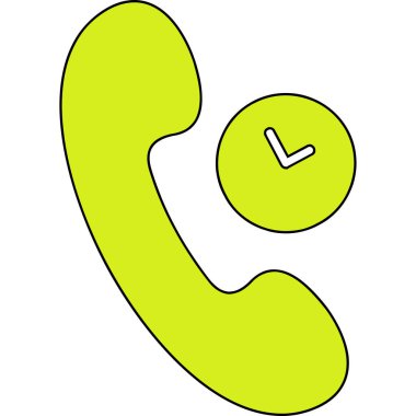 Telefon simgesi rengi dış hat vektörünü ara