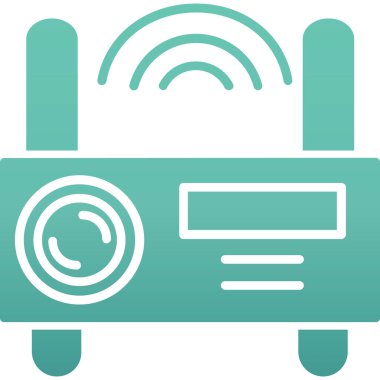 Radyo. Web simgesi basit illüstrasyon