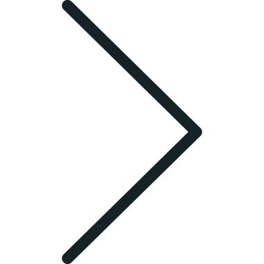 Kara ok simgesi. Beyaz arkaplanda siyah ok simgesi.