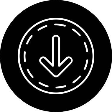 Eğilim biçimi izole edilmiş arkaplanda ok simgesi