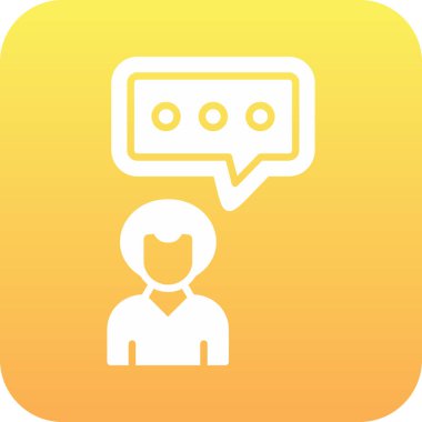 Kişisel ve ticari kullanım için sohbet vektörü simgesi simgesi vektör çizimi..