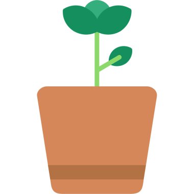 demlikte ot bitkisi, düz tasarım vektör çizimi