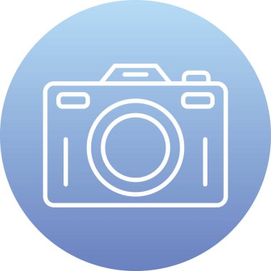 kamera simgesi vektör illüstrasyonu