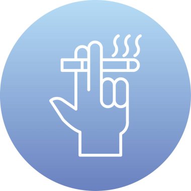 sigara ikonu vektör illüstrasyonu