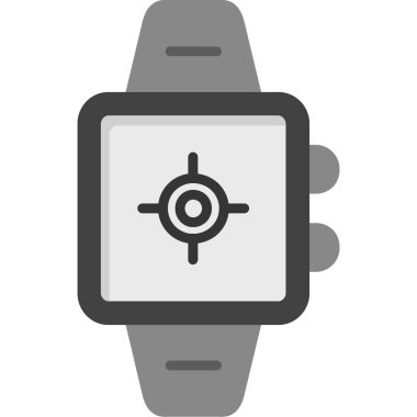 Akıllı saat simgesi ile basit bir saat