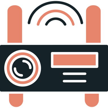 Radyo. Web simgesi basit illüstrasyon