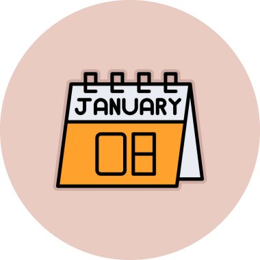 vektör Takvimi Simgesi illüstrasyonu