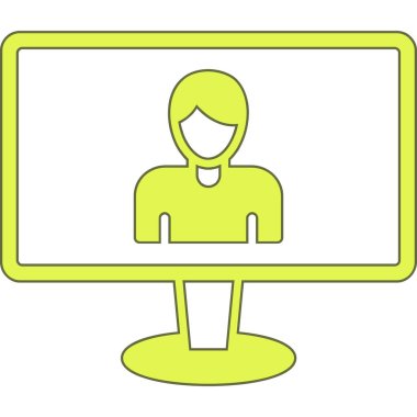 bilgisayar ekranı simgesi, basit biçim