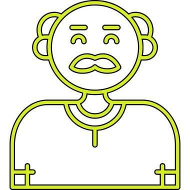 Avatar simgesi, vektör illüstrasyonu