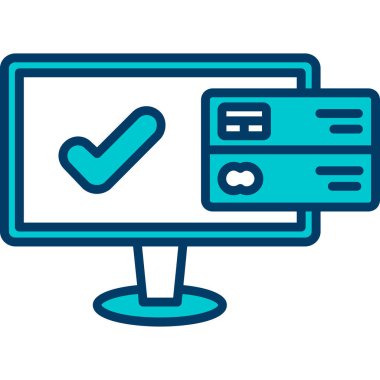 çevrimiçi alışveriş, İnternet simgesi vektör tasarımı