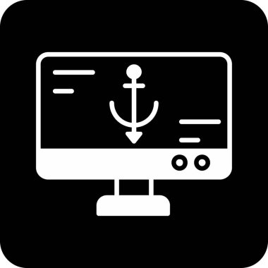 Tekne. Web simgesi basit illüstrasyon