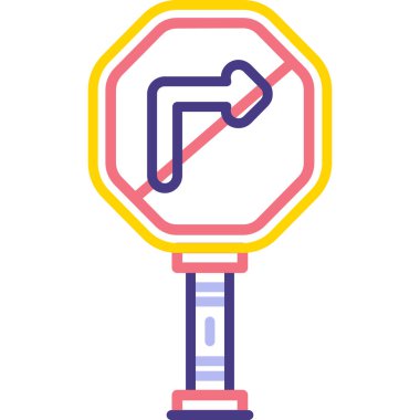 Trafik lambası. Basit illüstrasyon