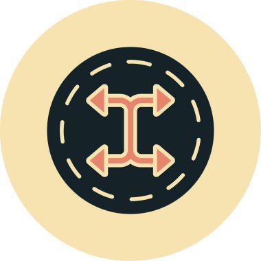 Modern bir işaretin vektör illüstrasyonu