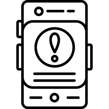 taşınabilir uyarı simgesi ana hat biçiminde