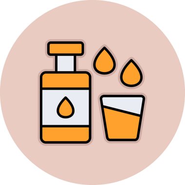 Bir bardak suyun vektör çizimi