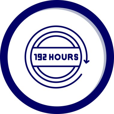 Kolayca değiştirebilen ve düzenleyebilen 14 saat servis vektör simgesi