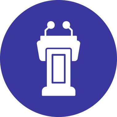 Hoparlör simgesi soyut arka grubunda izole edildi