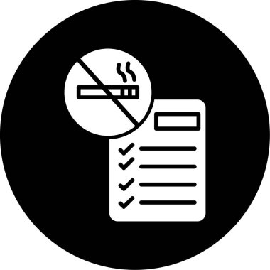 Kontrol listesinde sigara içme işareti yok