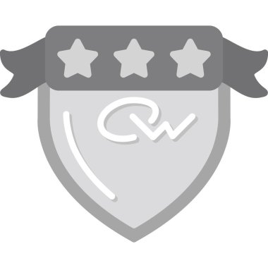 Kurdeleli rozet, vektör illüstrasyonu