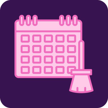 Takvim simgesi vektör illüstrasyonu