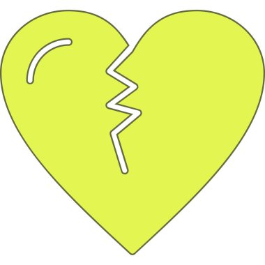 Kalp ikonu vektör illüstrasyonu