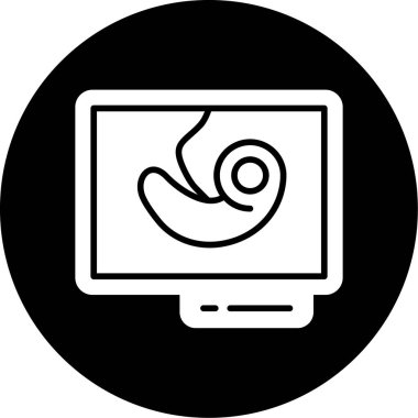 Bilgisayar simgesinin vektör illüstrasyonu