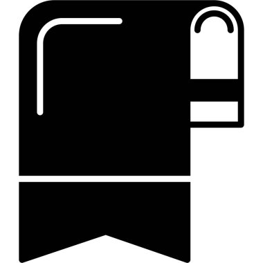 Kitap. Web simgesi basit illüstrasyon