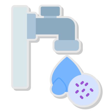 Su musluğu. Web simgesi