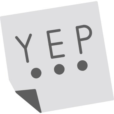 evet web simgesi, basit vektör illüstrasyonu