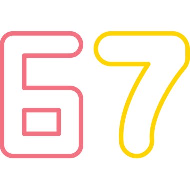 Sekiz numaralı simge tasarım şablonu